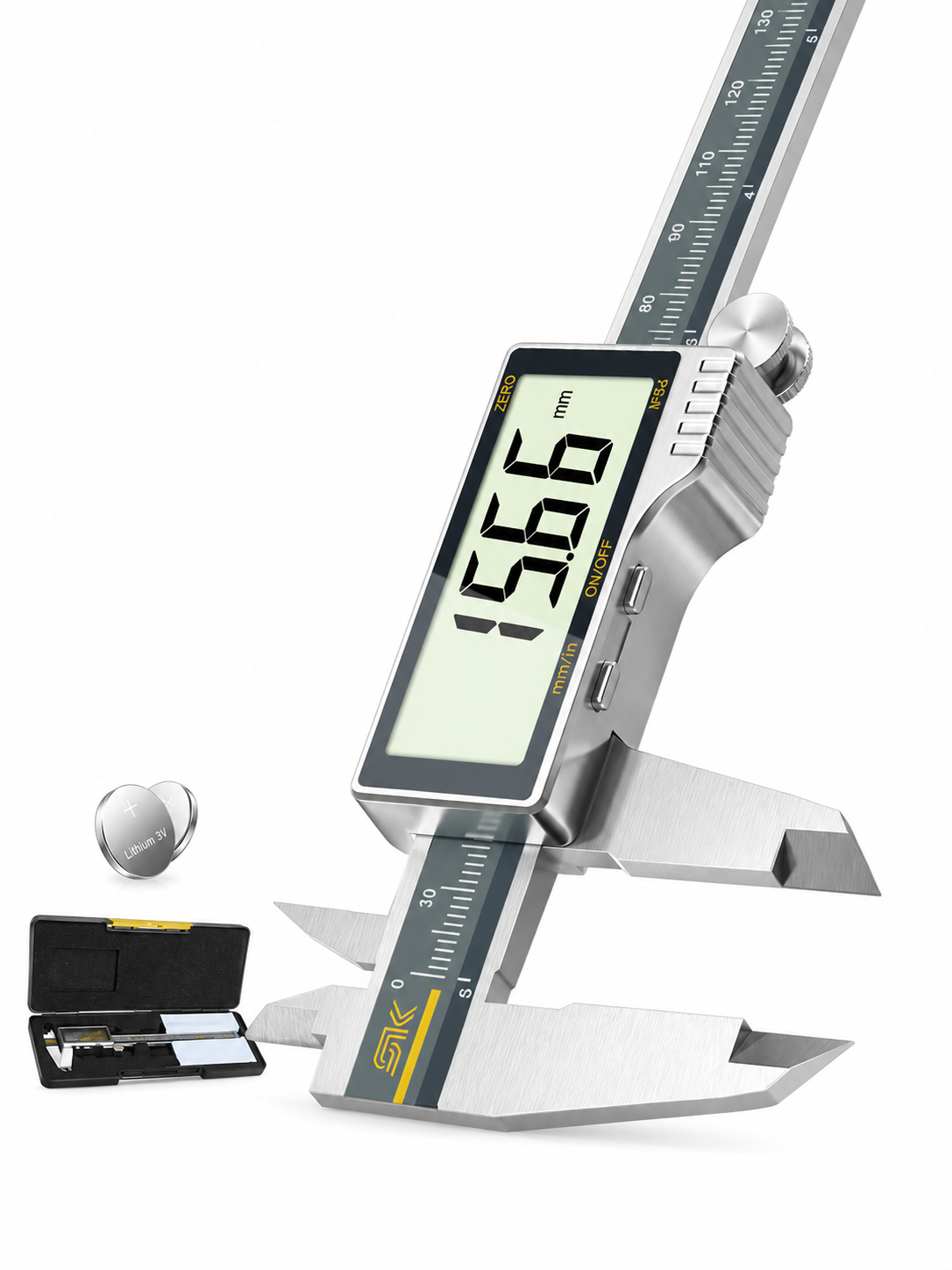 SYNTEK Full-Screen High-Precision Metal Digital Corrugated Ruler